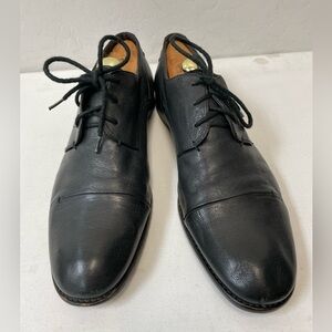 John Varvatos USA Soft Leather Cap Toe Oxford Shoe in Black Size 11 M